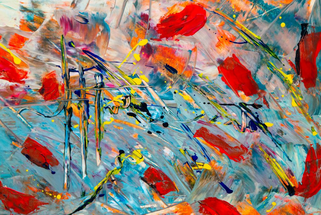 pexels-photo-1266808-1266808 Vibrant abstract expressionist artwork with colorful acrylic strokes and dynamic composition.